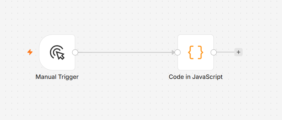 n8n Excel Mapping 工作流：Manual Trigger → Code in JavaScript